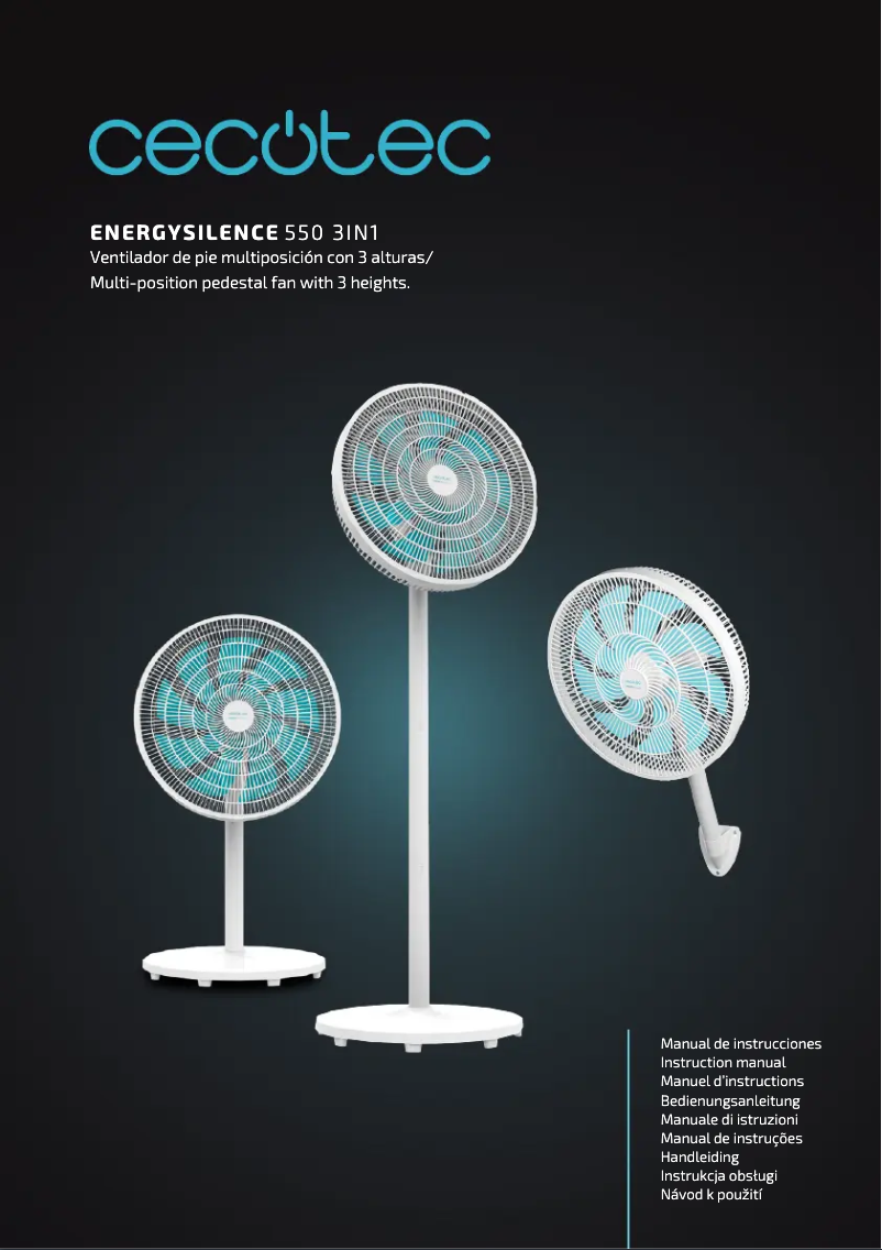 Page 1 de la notice Manuel utilisateur Cecotec EnergySilence 550 3in1