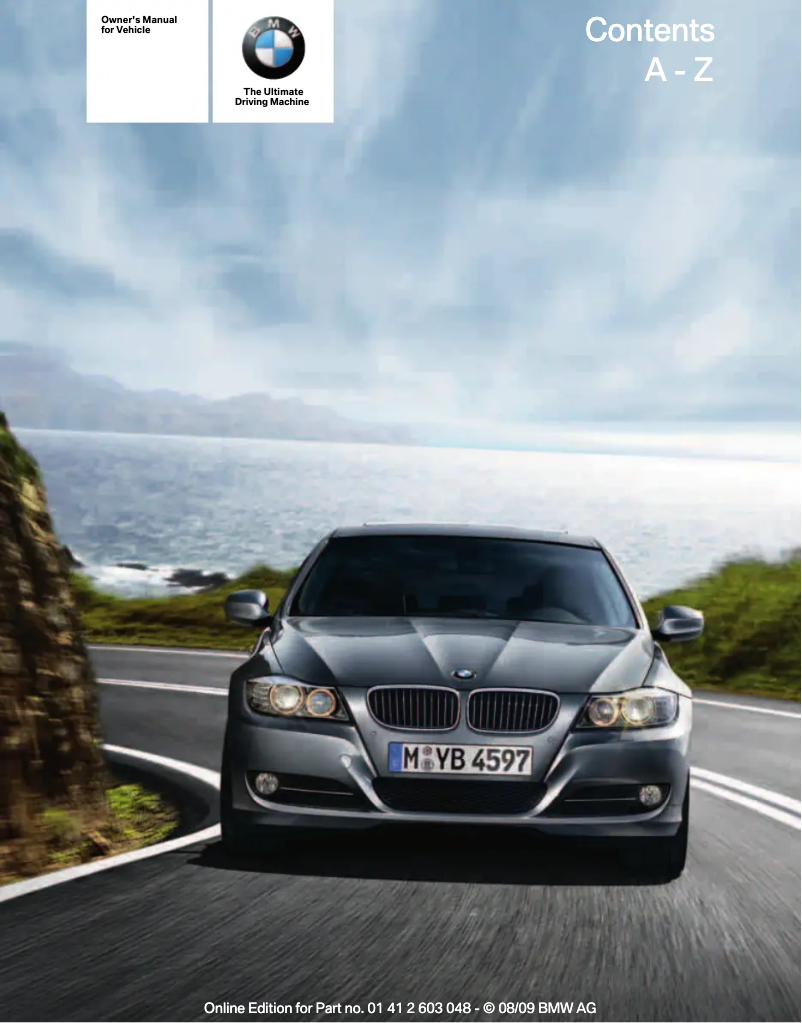 Image de la première page du manuel de l'appareil 328i Sedan (2010)