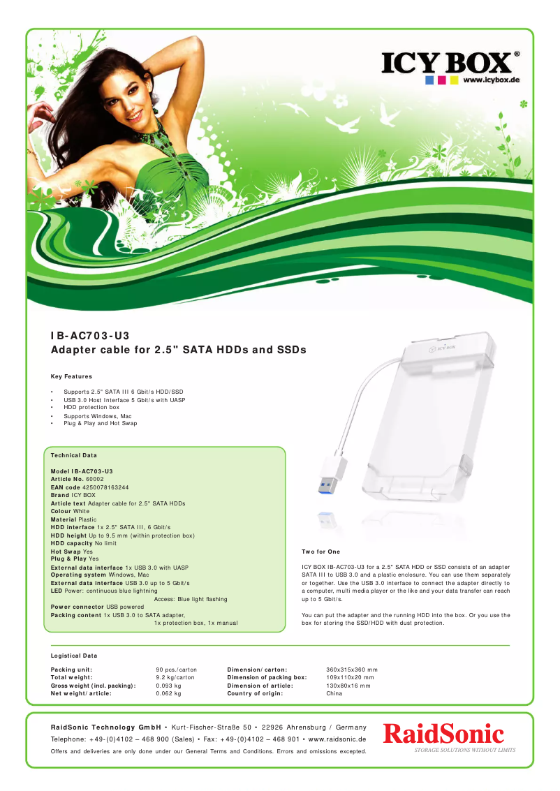 Image de la première page du manuel de l'appareil IB-AC703-U3