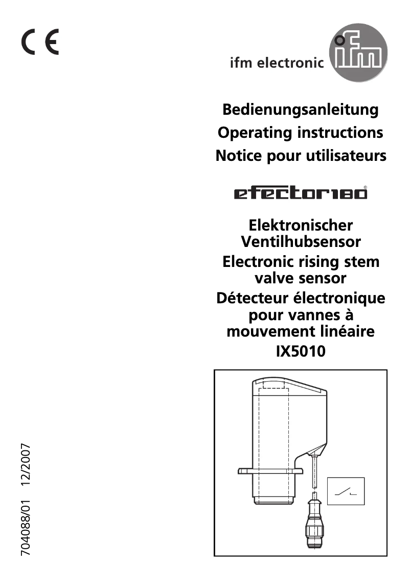 Page n°1 - Manuel utilisateur IFM IX5010