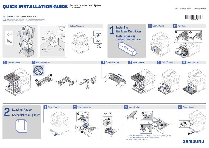 Page 1 de la notice Manuel utilisateur Samsung ProXpress SL-C2670