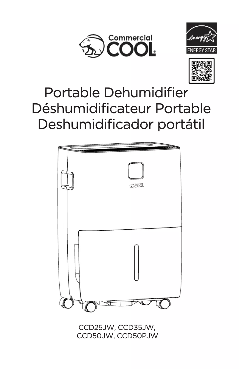Page n°1 - Manuel utilisateur Commercial Cool CCD35JW