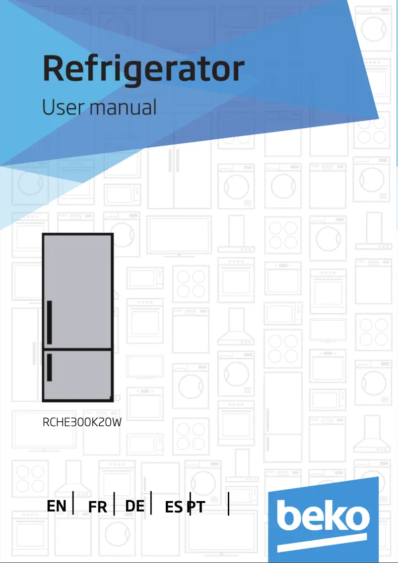 Page 1 de la notice Manuel utilisateur Beko RCHE300K20W