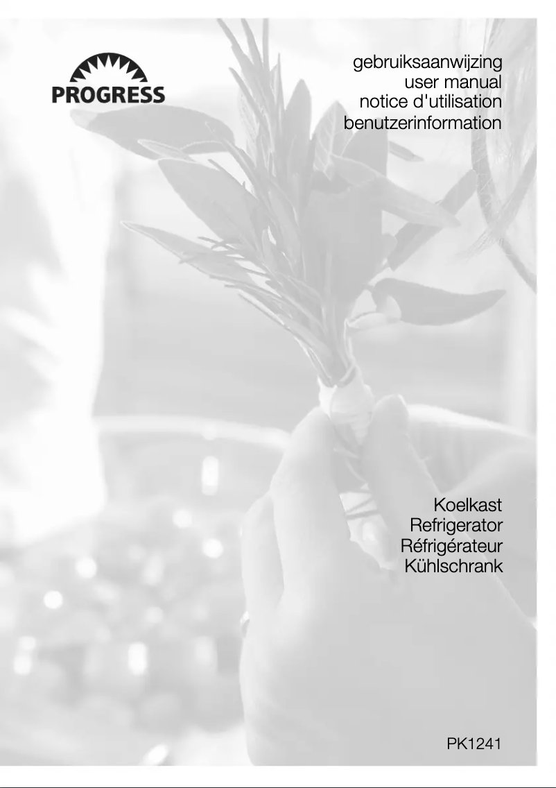 Image de la première page du manuel de l'appareil PK1241
