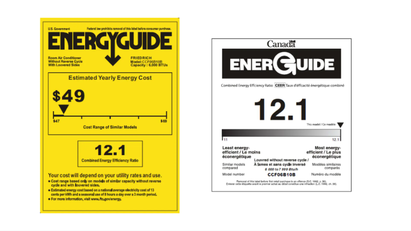 Página 1 del manual Etiqueta energética Friedrich Chill Premier CCF06B10B