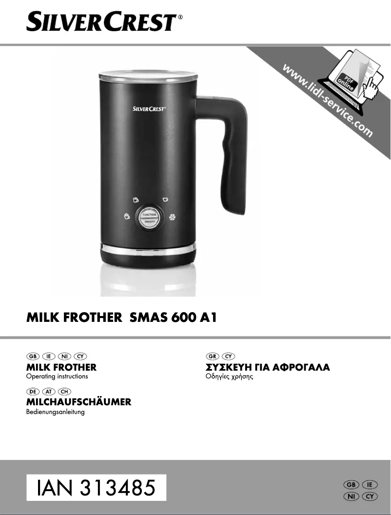 Page 1 de la notice Manuel utilisateur SilverCrest SMAS 600 A1