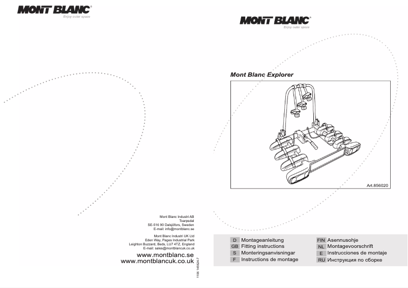 Page n°1 - Manuel utilisateur Mont Blanc TowExplore 3