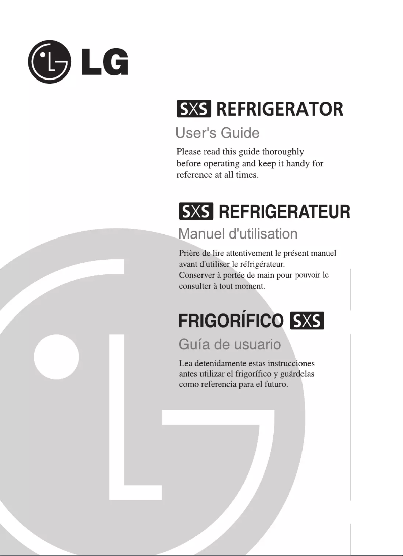 Image de la première page du manuel de l'appareil GR-A207WLB