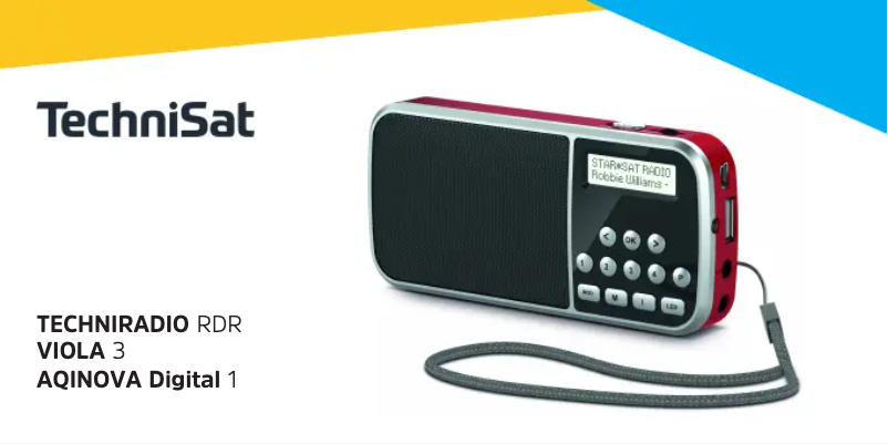 Image de la première page du manuel de l'appareil TechniRadio RDR