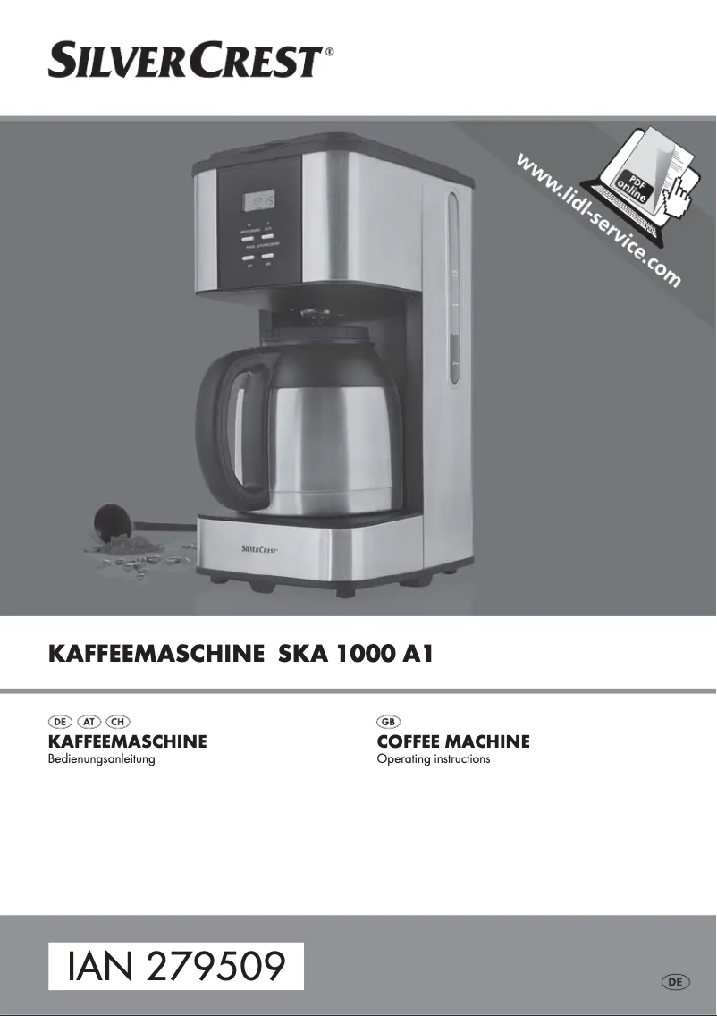 Image de la première page du manuel de l'appareil SKA 1000 A1
