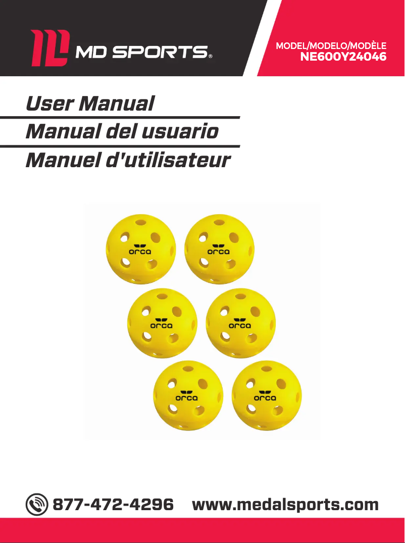 Página 1 del manual Manual de usuario ORCA NE600Y24046