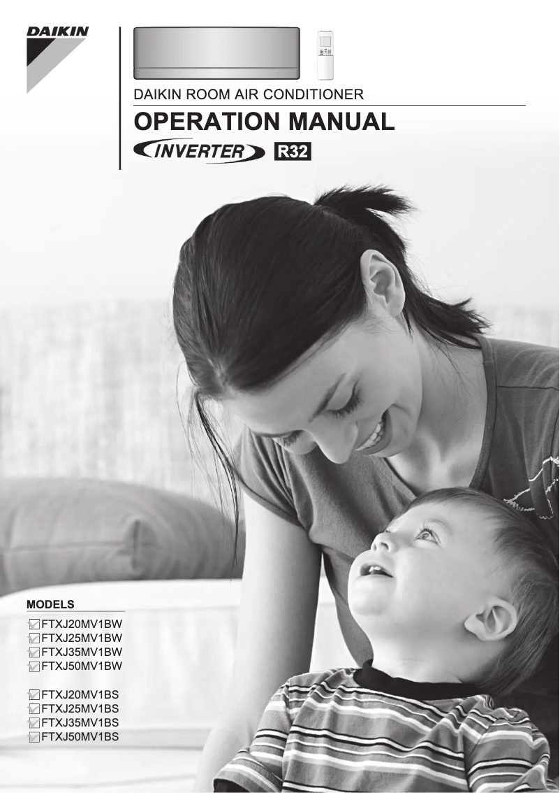 Imagen de la primera página del manual del dispositivo FTXJ20MV1BS