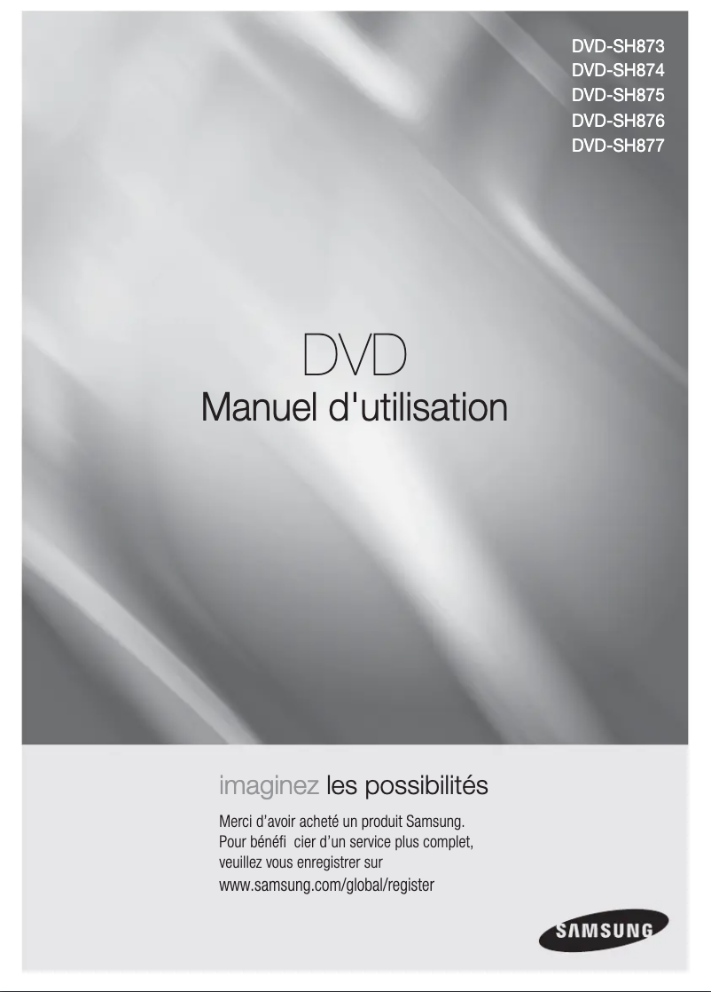 Image de la première page du manuel de l'appareil DVD-SH876