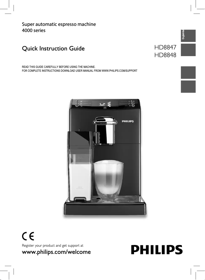 Image de la première page du manuel de l'appareil 4000 series HD8847