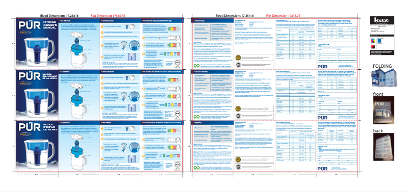 Page 1 de la notice Manuel utilisateur PUR PPT710W