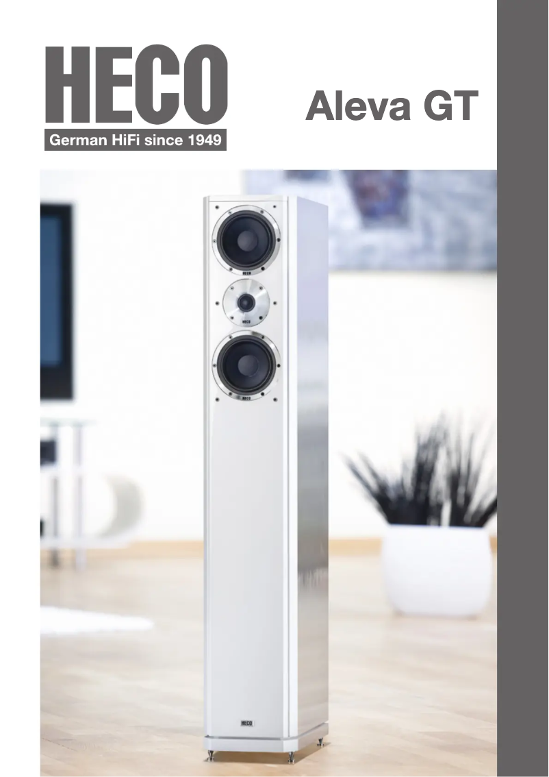 Page 1 de la notice Fiche technique Heco Aleva GT Sub 322A