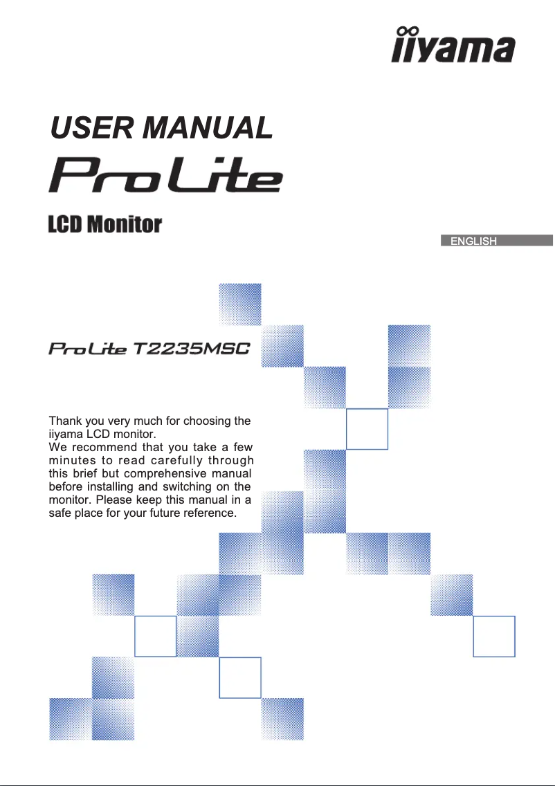Image de la première page du manuel de l'appareil ProLite T2235MSC