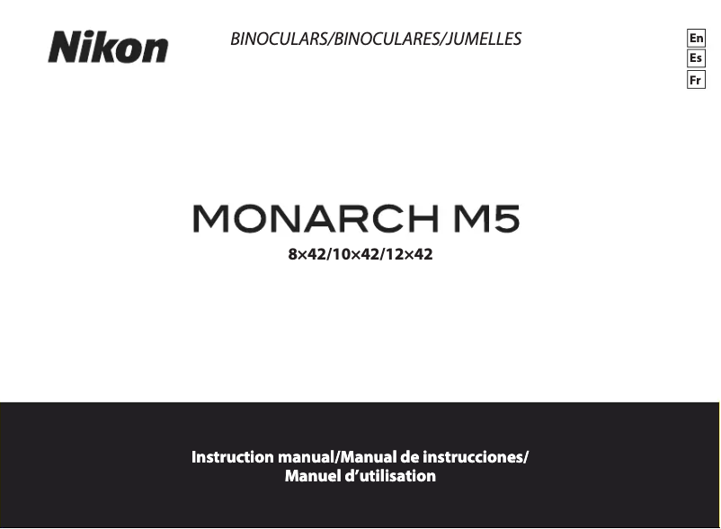 Page 1 de la notice Manuel utilisateur Nikon Monarch M5 12x42