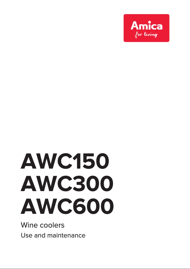Page 1 de la notice Manuel utilisateur Amica AWC300