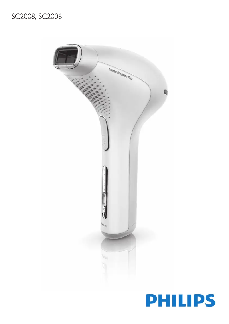 Page 1 de la notice Manuel utilisateur Philips Lumea Precision Plus SC2006
