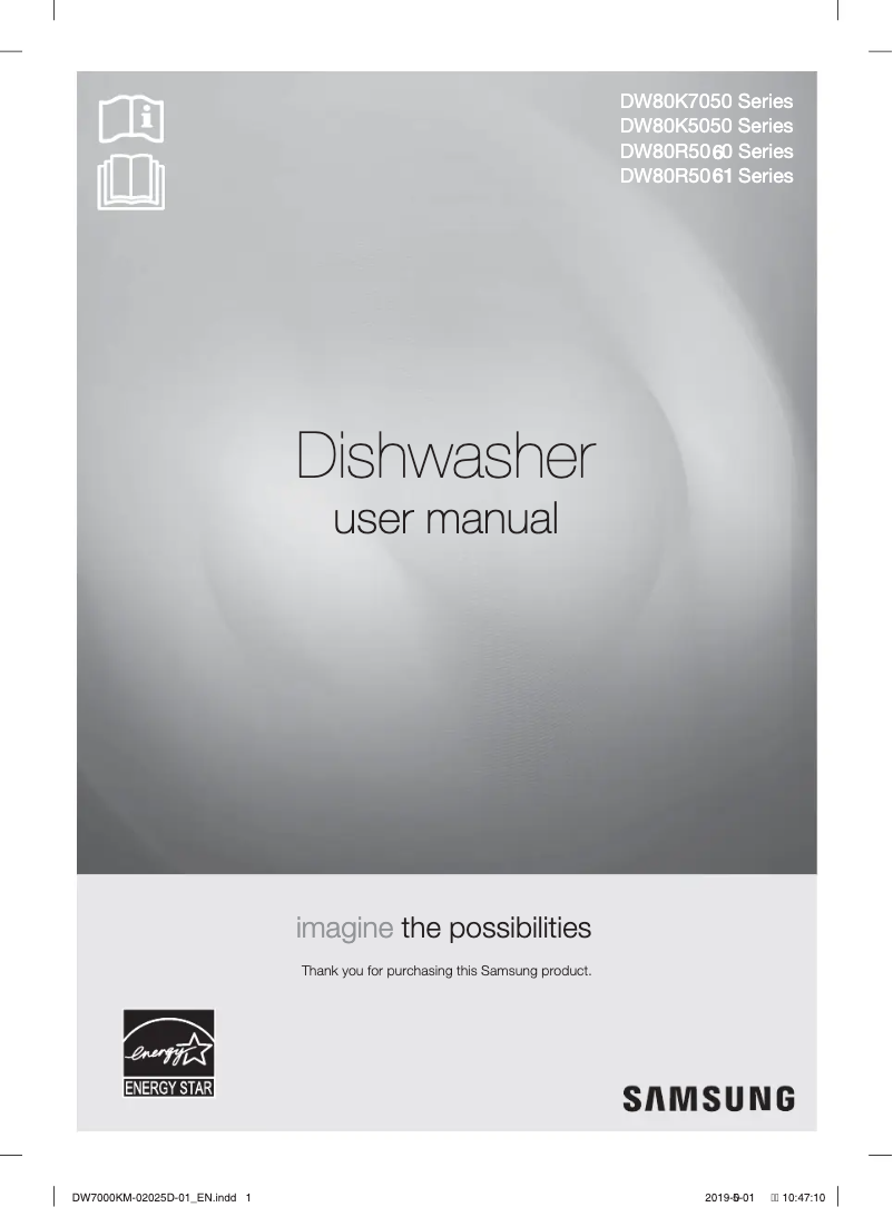 Image de la première page du manuel de l'appareil DW80R5060UG