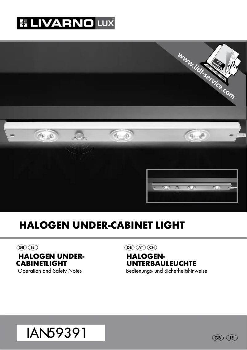 Page 1 de la notice Manuel utilisateur Livarno Lux IAN 59391