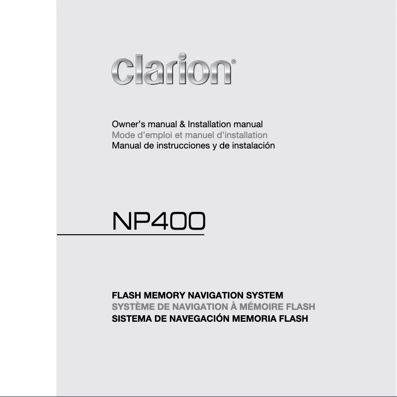 Image de la première page du manuel de l'appareil NP400
