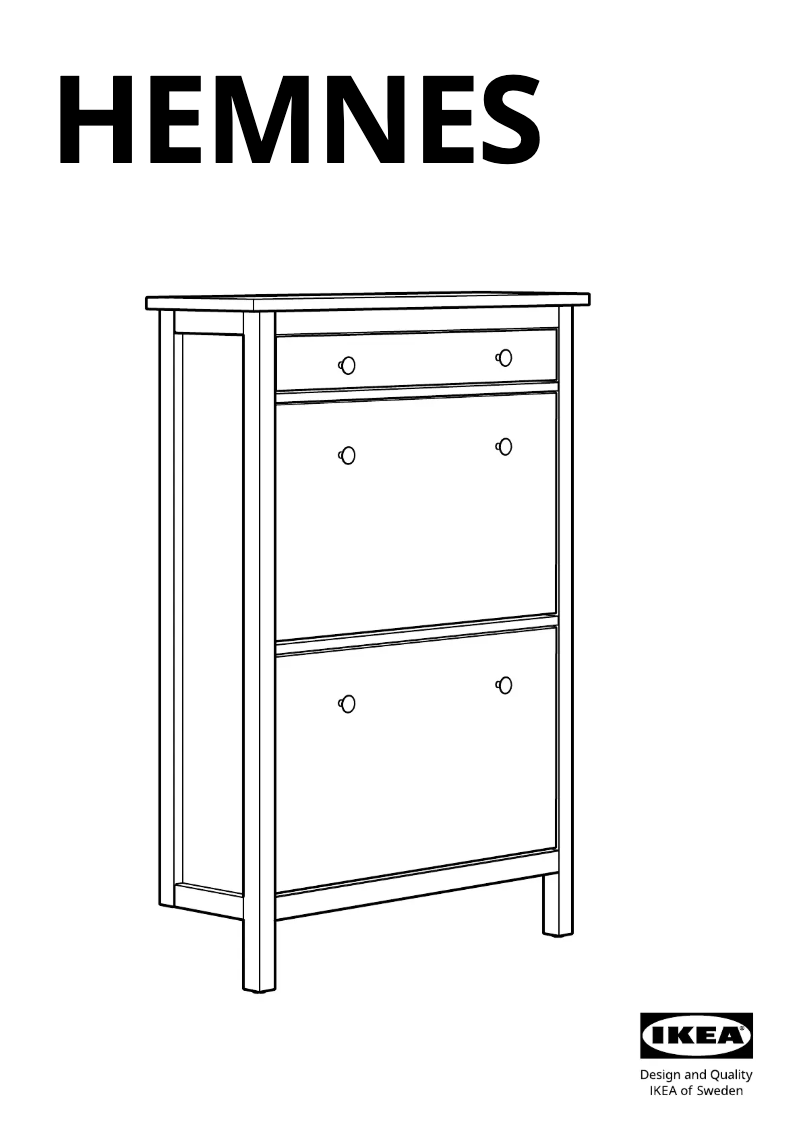 Image de la première page du manuel de l'appareil HEMNES 201.695.59