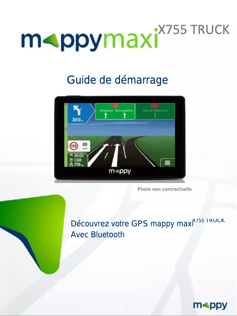 Image de la première page du manuel de l'appareil Maxi X755 Truck