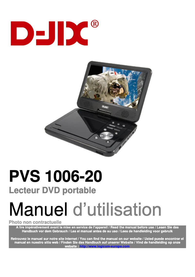 Page n°1 - Manuel utilisateur D-Jix PVS 1006-20