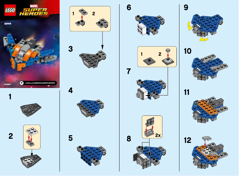 Page n°1 - Manuel utilisateur Lego Marvel Super Heroes 30449