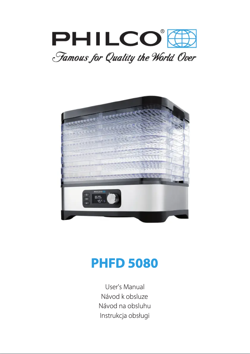 Page n°1 - Manuel utilisateur Philco PHFD 5080