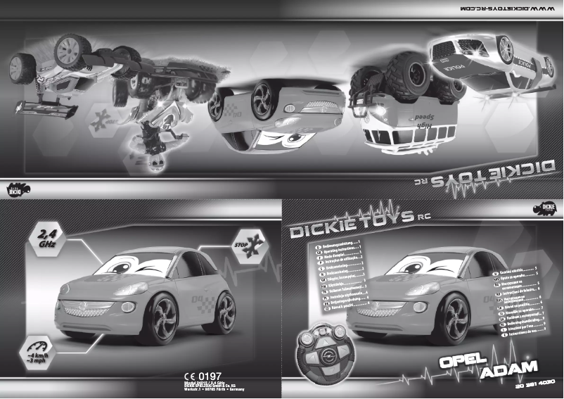 Image de la première page du manuel de l'appareil Opel Adam