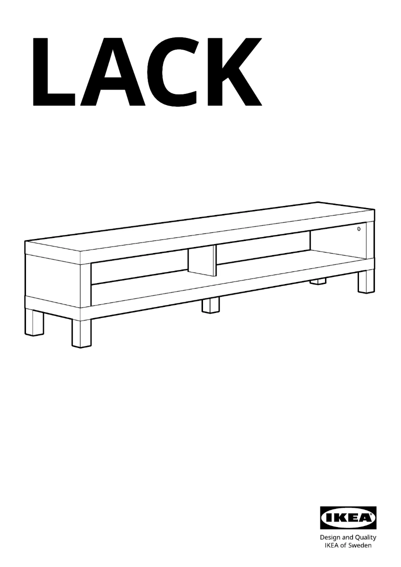 Image de la première page du manuel de l'appareil LACK 405.660.63