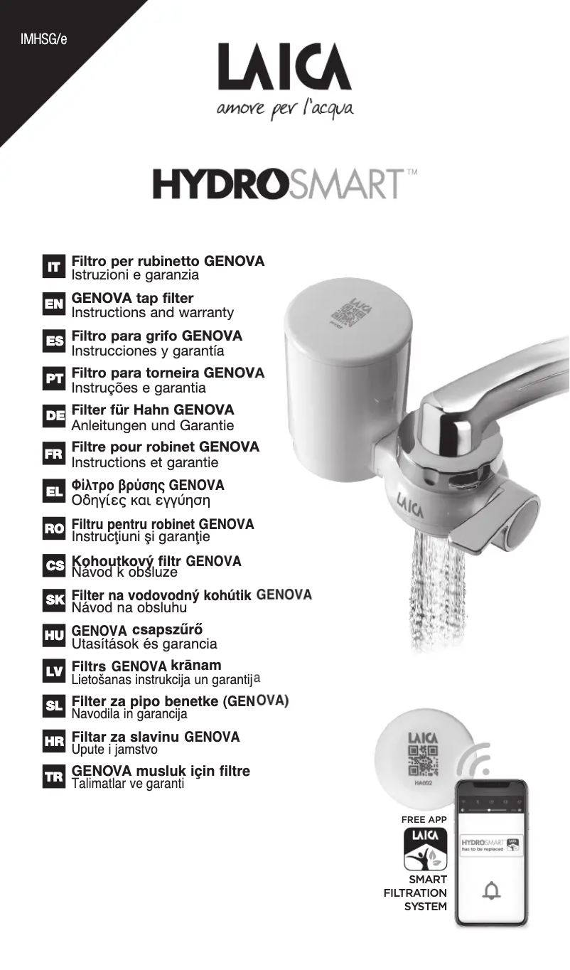 Page 1 de la notice Manuel utilisateur Laica Genova RK10A01