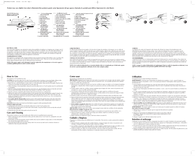 Image de la première page du manuel de l'appareil EK800