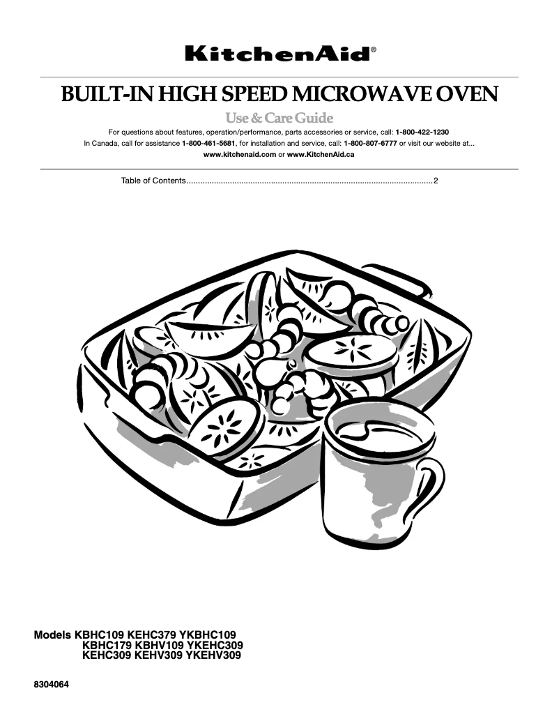 Page n°1 - Manuel utilisateur KitchenAid KBHV109PMT00