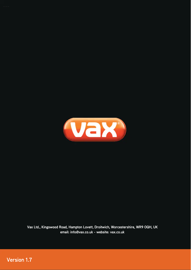 Page 1 de la notice Manuel utilisateur Vax S2S2U