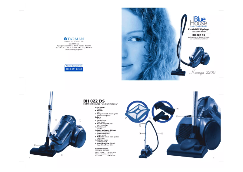 Page 1 de la notice Manuel utilisateur Blue House BH 022 DS