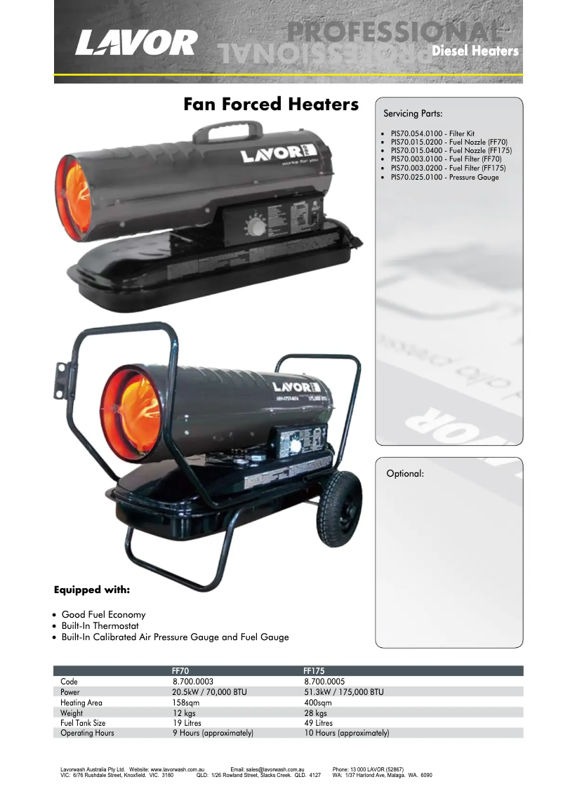 Image de la première page du manuel de l'appareil FF175