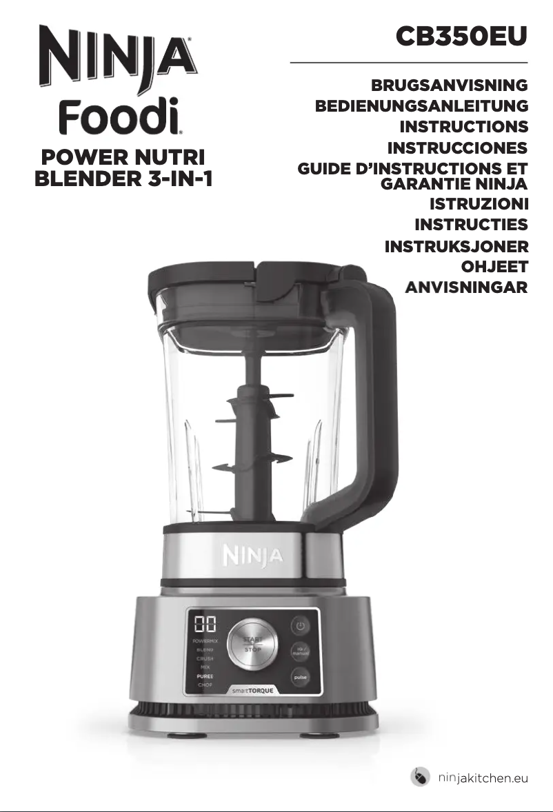 Page n°1 - Manuel utilisateur Ninja Foodi Power Nutri 3-in-1 CB350EU