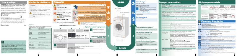 Page n°1 - Manuel utilisateur Siemens WM14E460FF