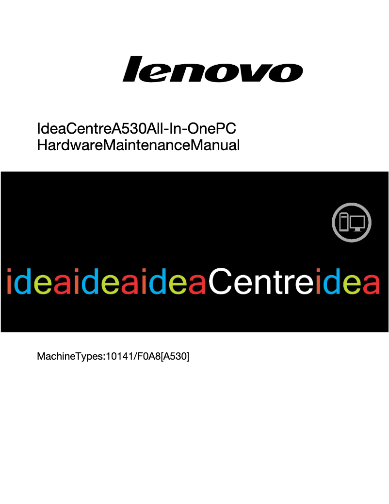Page n°1 - Manuel utilisateur Lenovo IdeaCentre A530