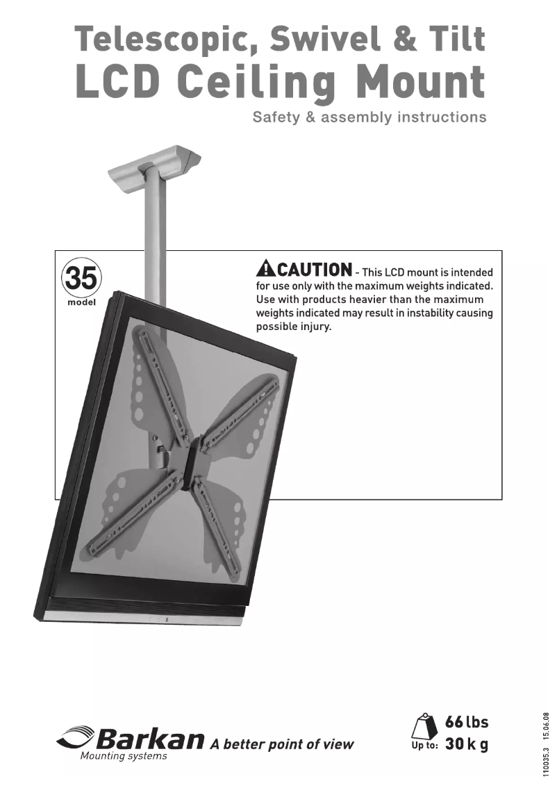 Page 1 de la notice Manuel utilisateur Barkan 35