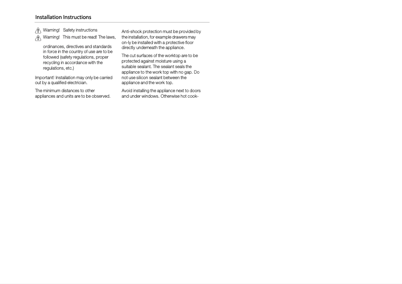 Image de la première page du manuel de l'appareil EHI845BB