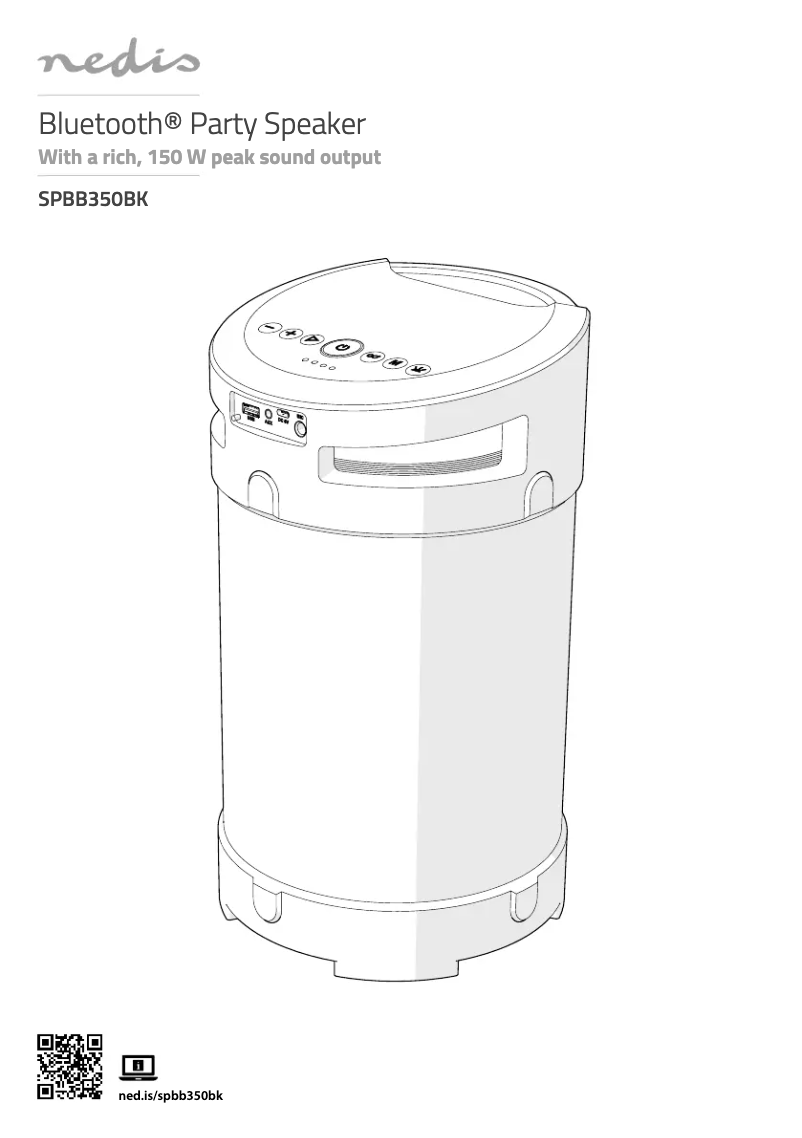 Image de la première page du manuel de l'appareil SPBB350B