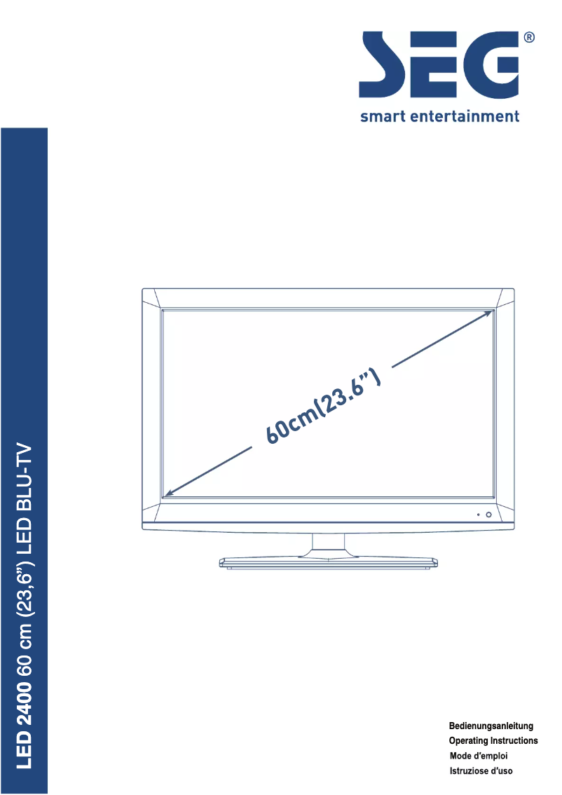 Page n°1 - Manuel utilisateur SEG LED2400