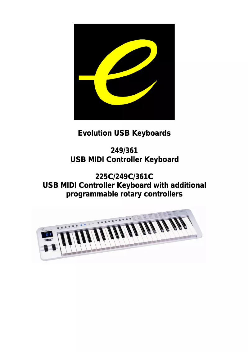 Page 1 de la notice Manuel utilisateur Evolution 361