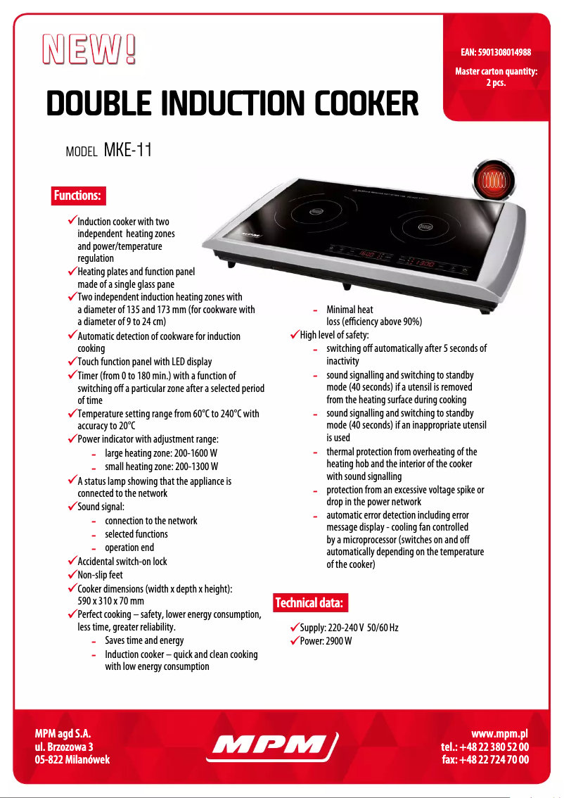 Image de la première page du manuel de l'appareil MKE-11