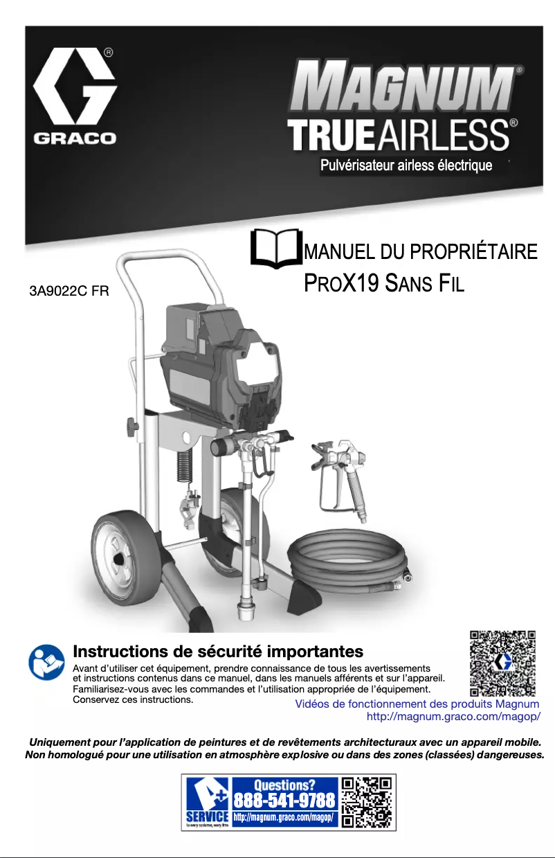 Image de la première page du manuel de l'appareil Magnum ProX19 Cordless
